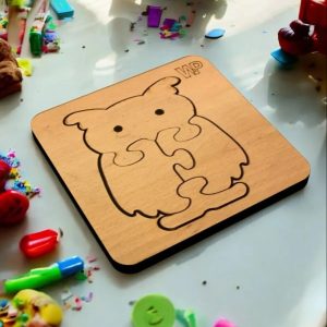 Plywood Ahşap Eğitici Puzzle - Hayvanlar Serisi Montessori