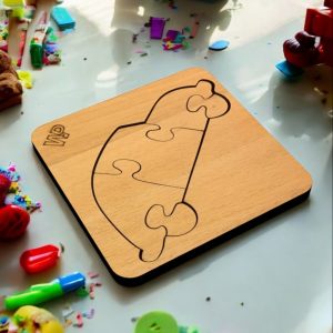 Eğitici Plywood Ahşap Eğitici Puzzle - Taşıtlar Serisi Montessori