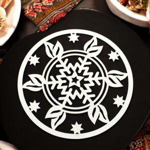 Ahşap Kar Tanesi Supla