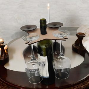 Special Design Wooden Goblet Holder