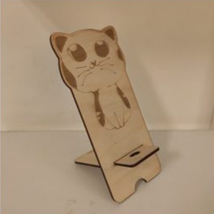 Kedi Figürlü Masaüstü Telefon Standı
